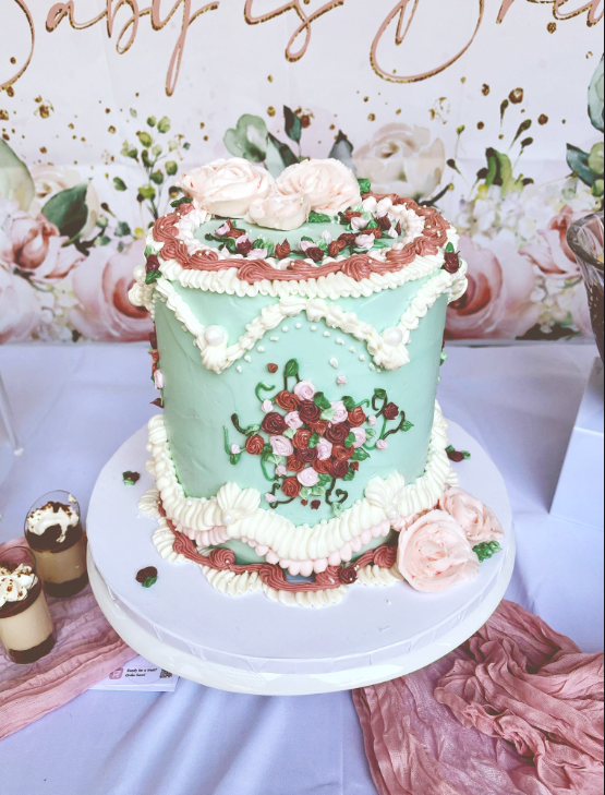 Vintage Floral Cake